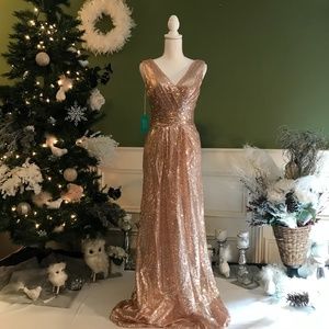 Elegant Sequin Evening Gown
